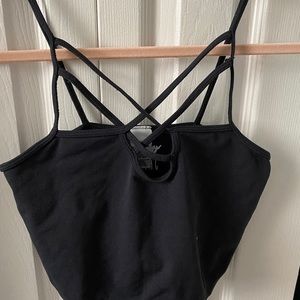 Black crop top